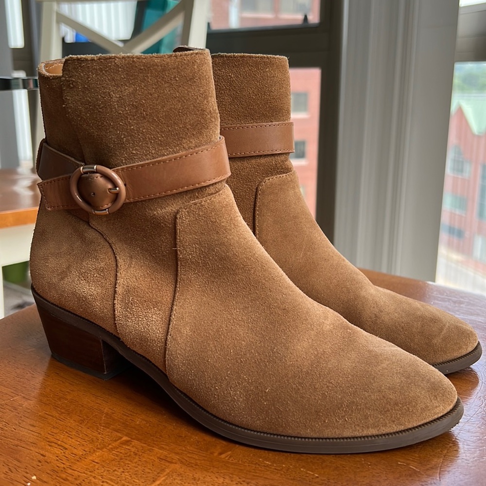Taryn Rose Brown Suede Boots